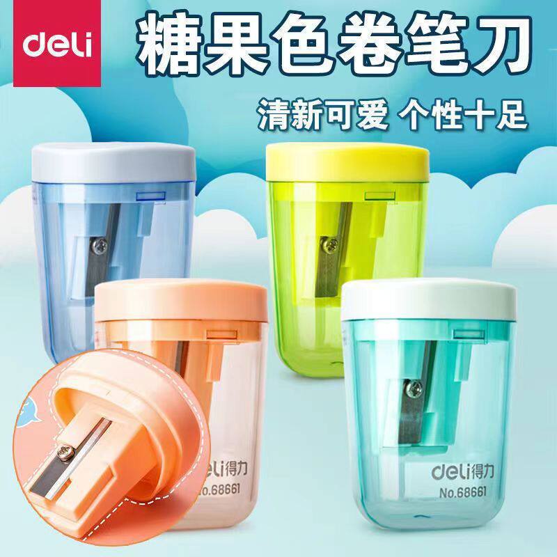 Deli 68661 Pencil Sharpener for Elementary School Students, Small Portable Mini Cute Pencil Sharpener Wholesale
