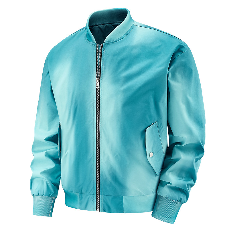 Chaqueta de piloto para hombres primavera y otoño nuevo abrigo hombre suelto uniformes de béisbol sólido para hombres y mujeres comercio exterior transfronterizo ropa de hombre