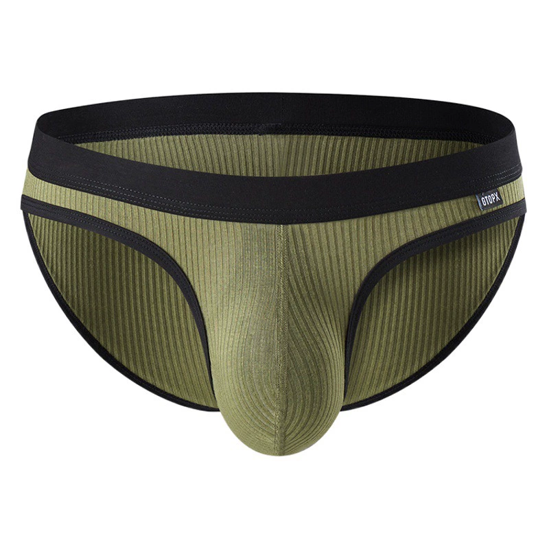 GTOPX классические удобные и дышащие мужские трусы с резьбой, трансграничные дропшиппинг, большая сумка, U-выпуклое нижнее белье чистого цвета