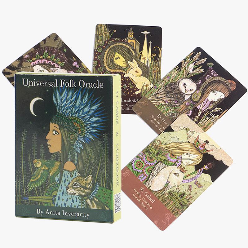 2021 New Universal Folk Oracle Tarot Board Game Cards_voghion.com