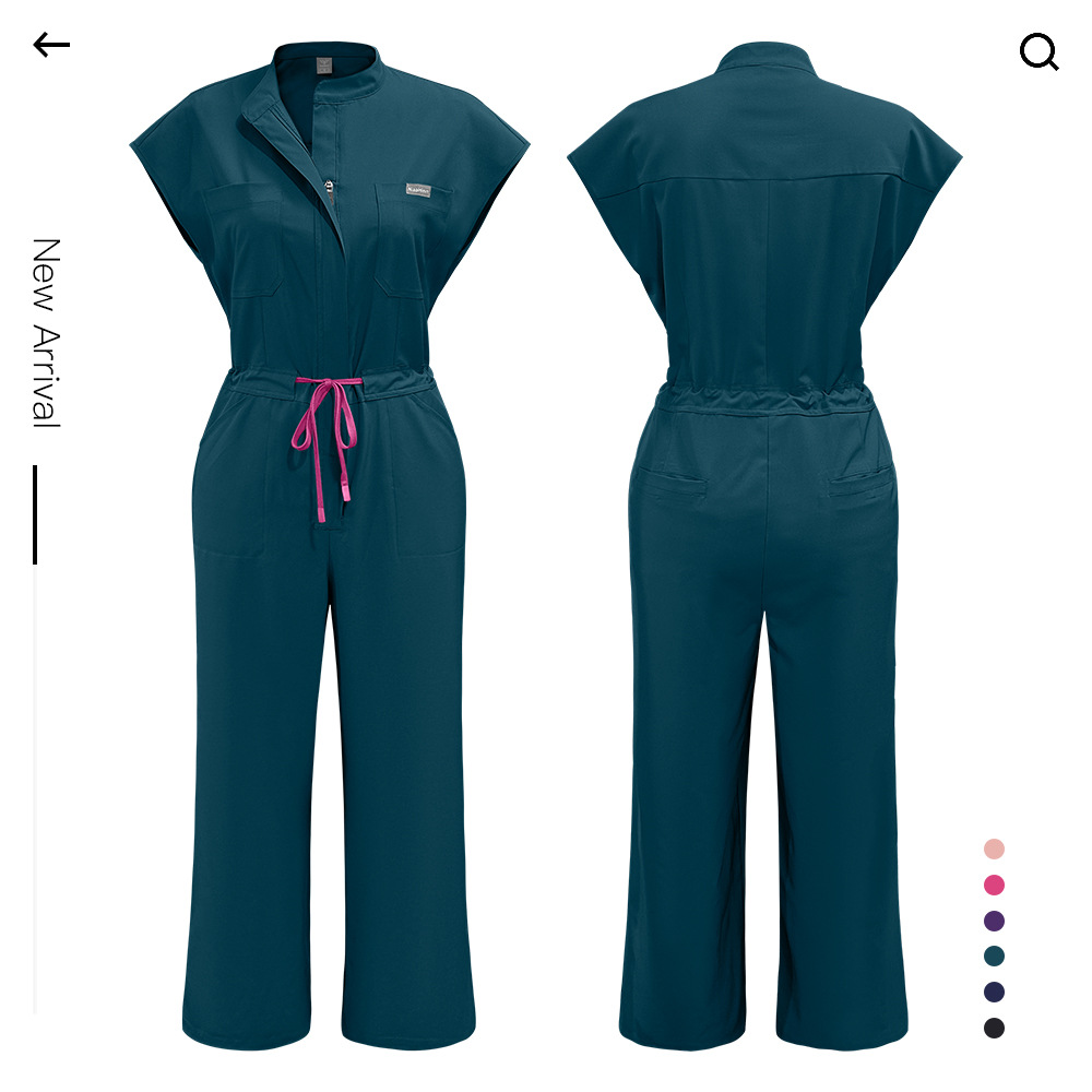 One-piece surgical gown, doctor's operating room scrub suit, new foreign trade product, slim-fit high-end surgical workwear, nurse uniform