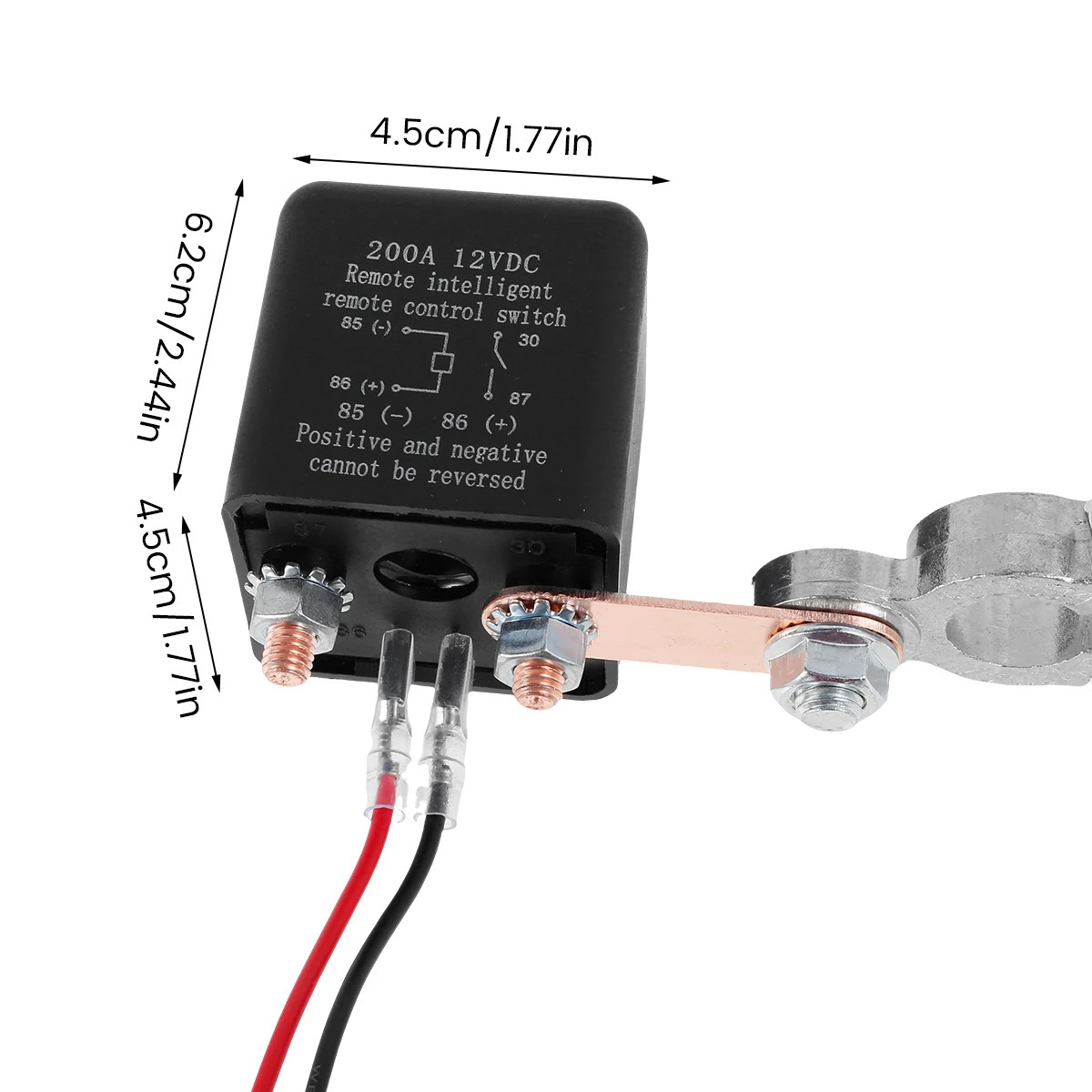 Universal 12V24V High-Current Car Battery Power-Off Switch, Anti-Drain Protection, Intelligent Remote Control Switch for Cars
