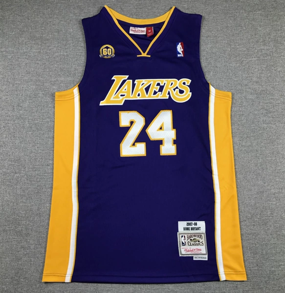 No. 24 Purple V-neck 60th anniversary