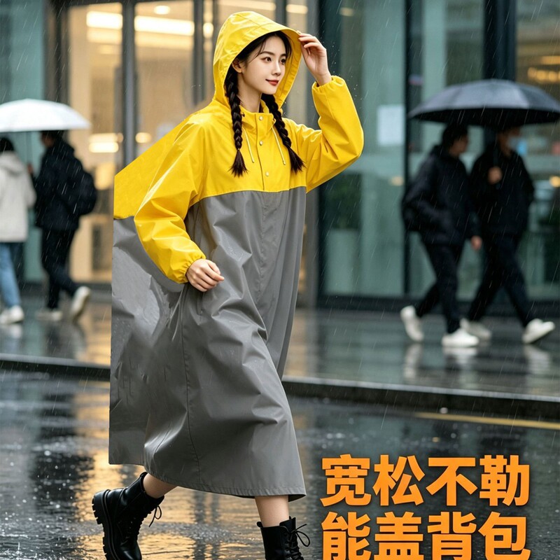 One-piece full-body raincoat pullover One-piece full-body raincoat pullover