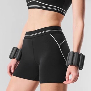 North American Cross-Border Alo Yoga Pants High Waist Tummy Control Butt Lift Three-Point Alo Yoga Shorts Fitness Running Sports Pants for Women