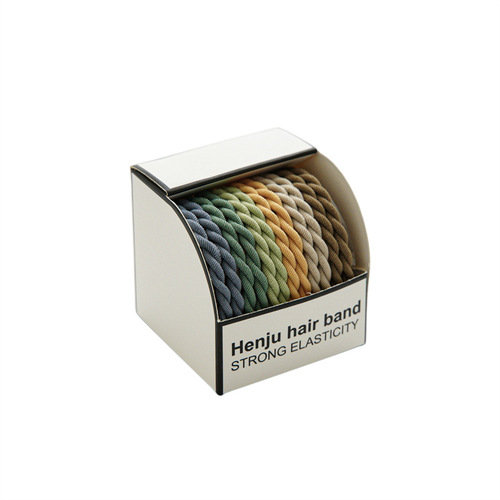 Summer high-elastic rubber band women's hair tie headband simple braided headband durable and non-damaging ponytail hair tie