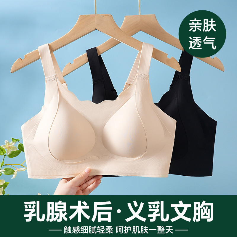 2024 Prosthetic Breast Bra for Women after Breast Surgery, Wireless, Seamless, Fake Breast, Fake Breast Two-In-One Bra, Special for Prosthetic Breasts 2024 Prosthetic Breast Bra for Women after Breast Surgery, Wireless, Seamless, Fake Breast, Fake Breast Two-In-One Bra, Special for Prosthetic Breasts