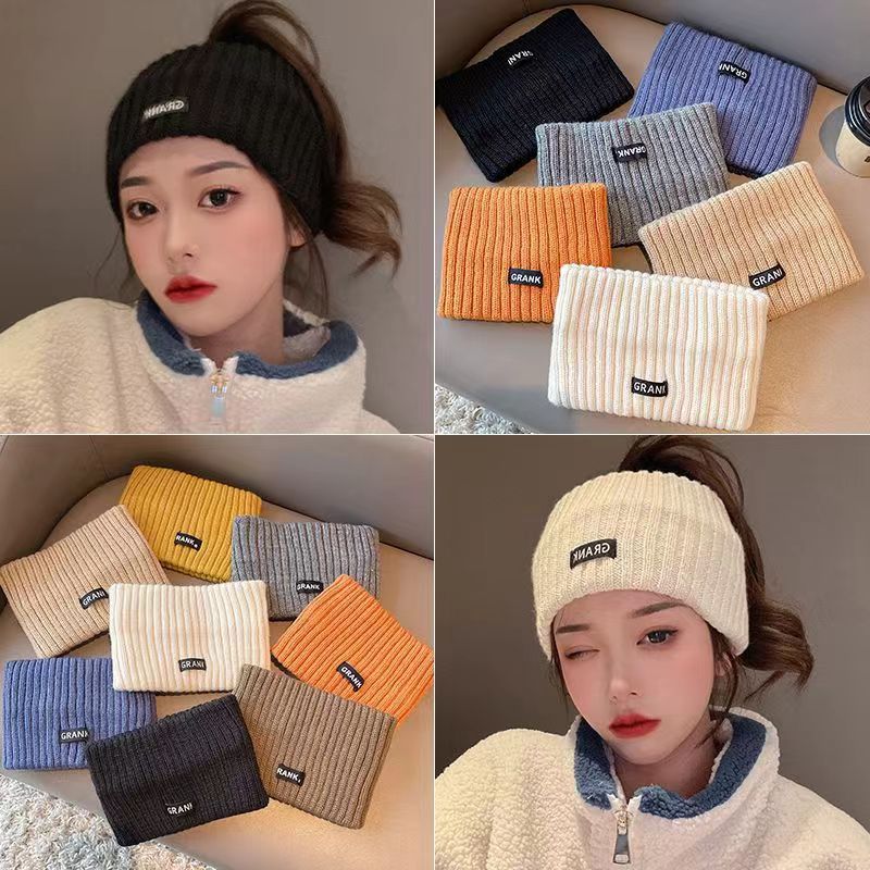 solid color headband all-season with letters for face washing