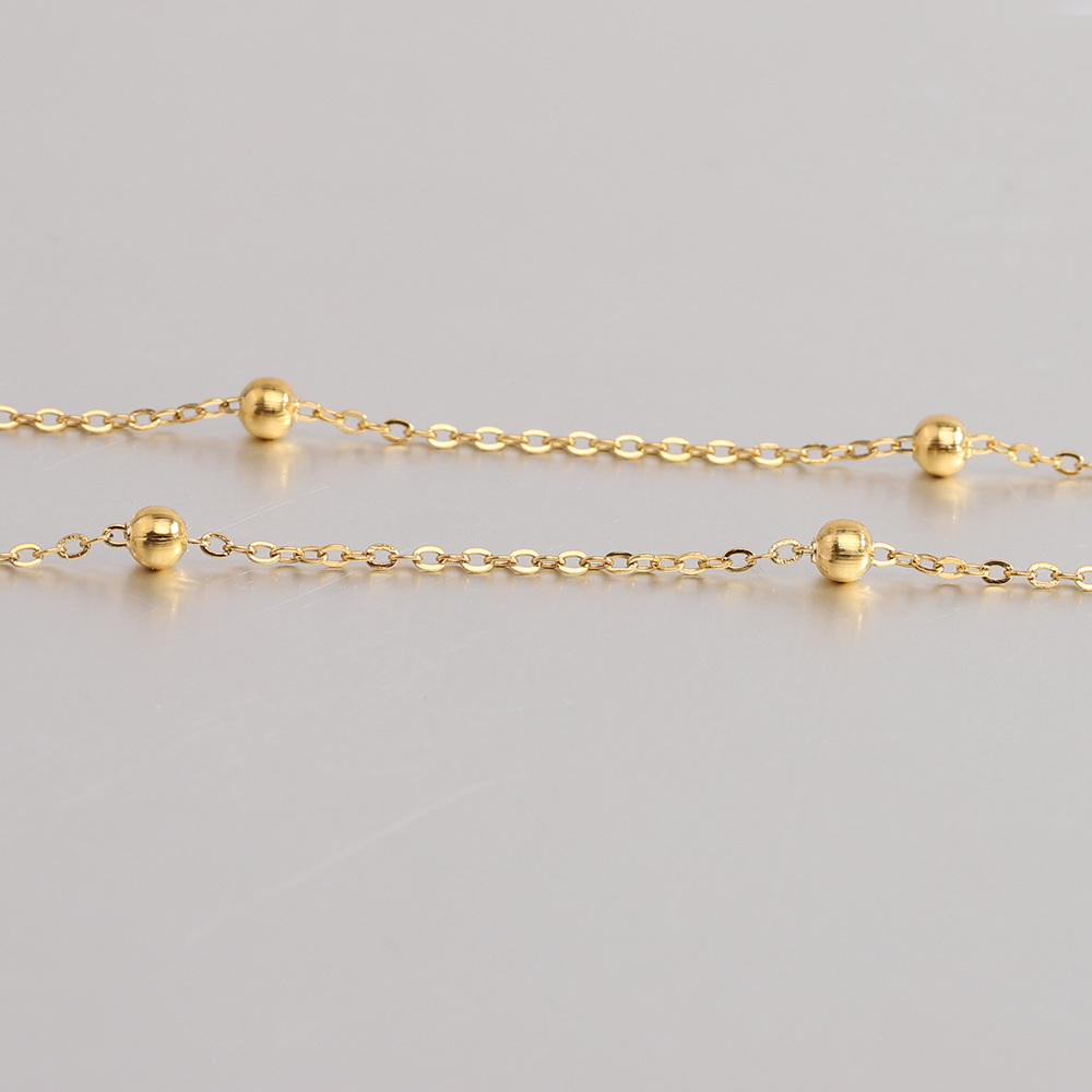 1 Piece Quantity Daily Occasion Stainless Steel, Titanium Steel Material Simple Style Solid Color Stainless Steel Titanium Steel Plating Necklace