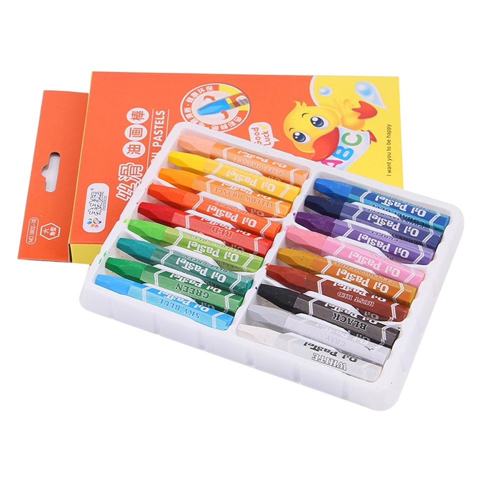 Source C New World Children's Oil Painting Stick Crayon Baby Painting Brush Graffiti Student Stationery Art Set
