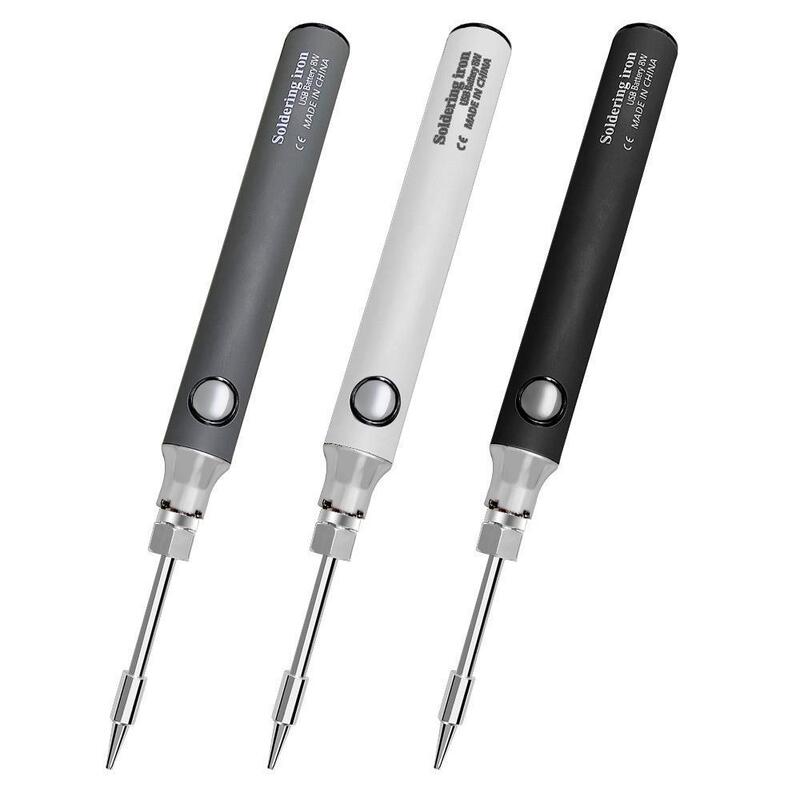 Wireless soldering iron usb charging Mini small portable household 8W solder gun hot smoke code artifact welding pen