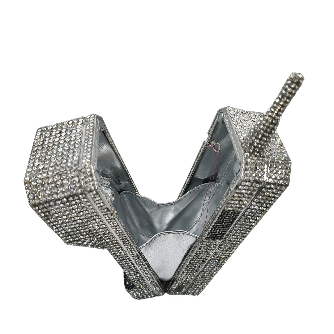 Nuevo gran hermano transfronterizo modelado teléfono bolsas de cena con diamantes nicho de diseño de bolsas de mano de mujeres bolsas de vestido de fiesta