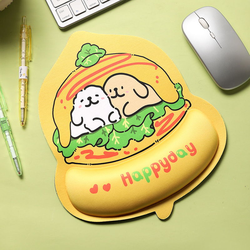 Alfombrillas de ratón transfronterizas, divertidas y variadas, reposamuñecas, alfombrillas de ratón de alta calidad con formas especiales, alfombrillas de ratón de dibujos animados para hombres y mujeres