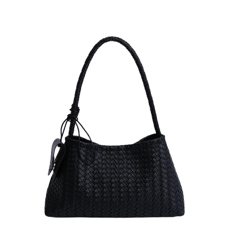 2025 nuevo estilo retrógrado francés bolso tejido a mano bolso de brazo de nicho universal bolso de moda bolso de hombro
