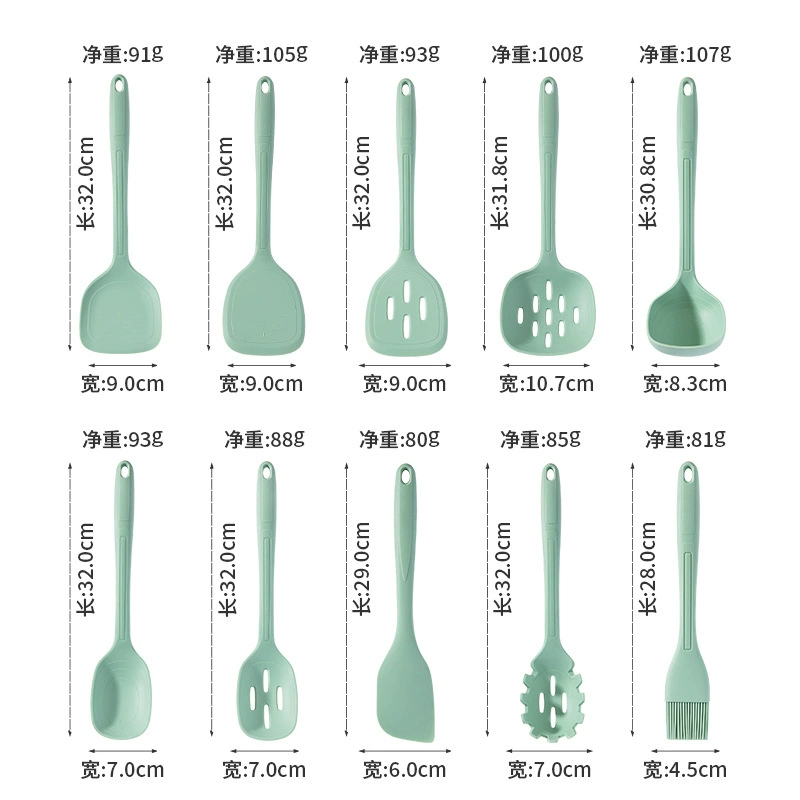 (Cross-border trading), silicone set, kitchenware, custom-made, 10 pieces