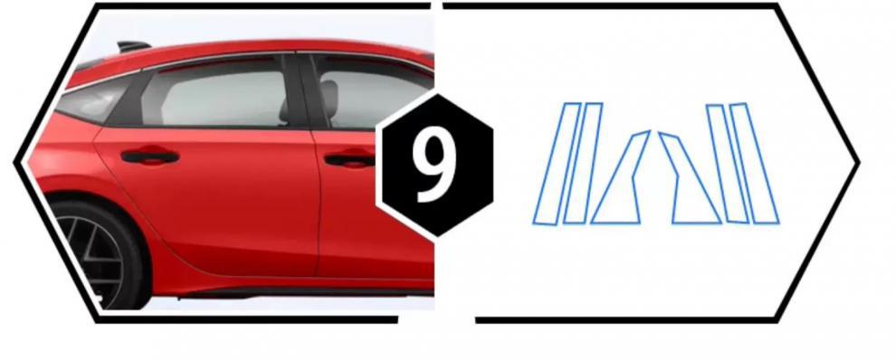 Suitable for New Honda Civic Interior Protective Film, Headlight Film, Central Control Navigation Screen, Gear Shift Decoration, Automotive Supplies