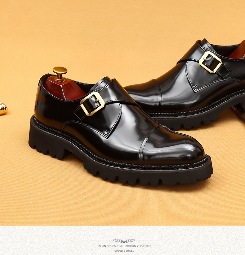 Heißer verkauf high-grade patent leder glänzend leder schuhe männer schaffell innen leder drei-joint dicken sohlen formale tragen Mengke schuhe_voghion.com