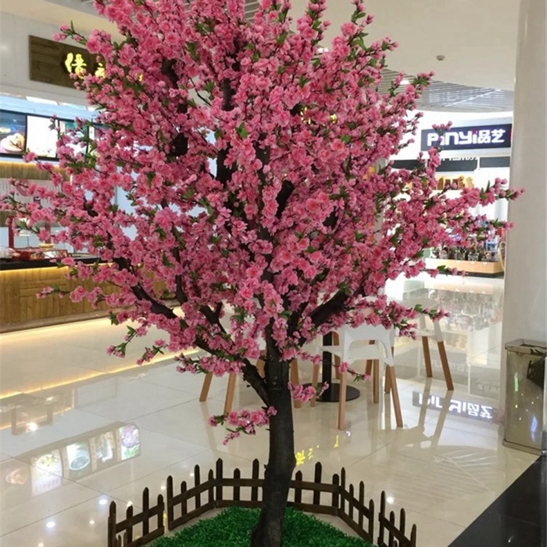 Simulación Peach Blossom Tree Decoración de interiores Centro comercial Paisaje Simulación Modelo Simulación a gran escala Peach Blossom Tree Decoración de bodas Peach Blossom Tree