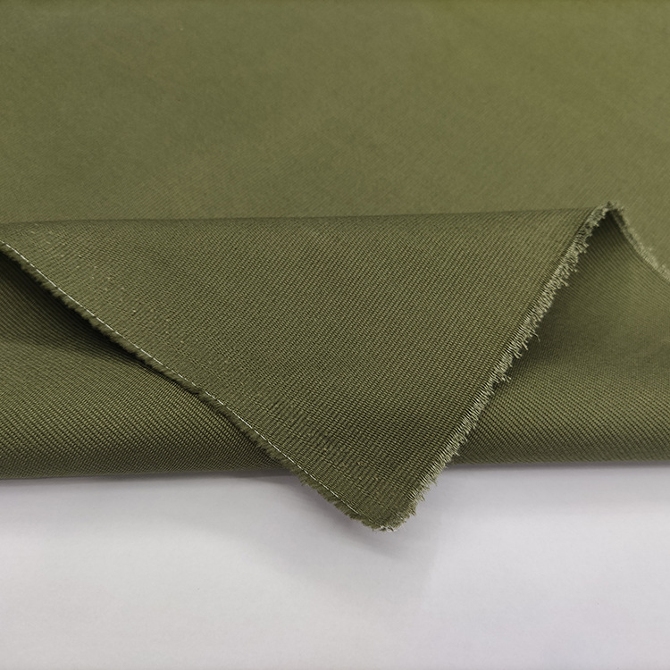 Fábrica directa de color sólido 260gsm algodón tela de prenda de tela de spandex