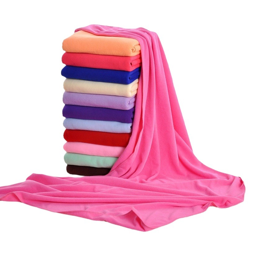 Factory wholesale microfiber bath towel thickened soft sanding beach towel absorbent towel bath towel can be added to do logo
