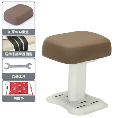 Electric Vehicle Child Seat Front-Mounted Battery Motorcycle Child Safety Baby Seat for Carrying Children Wholesale (Electric car child seat) - thickened-hummer-brown-single-seat
