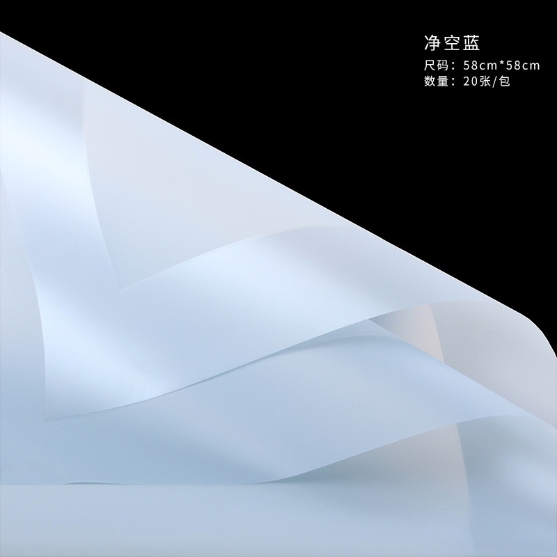 Lizhi Ran falda tutú película de gelatina borde capa papel de embalaje de flores ramo papel de embalaje al por mayor