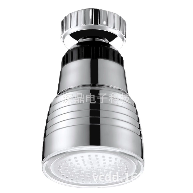 LED-донный кран с трехцветной температурой, цветовая смена, крутящийся на 360 градусов кран с подсветкой температуры SDF-B10