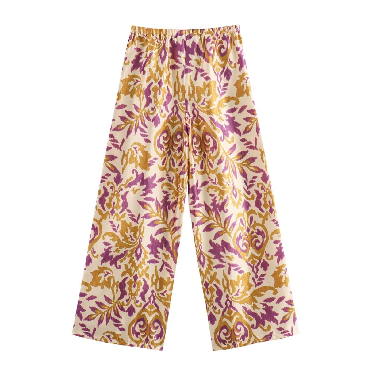 Damenbekleidung Herbst 2024, neues Anzug- und Hosenset mit Metalldraht-Print_voghion.com