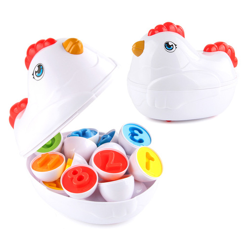 Cross-border new model baby early education matching assembled eggs simulated eggs gacha eggs early education educational toys for children