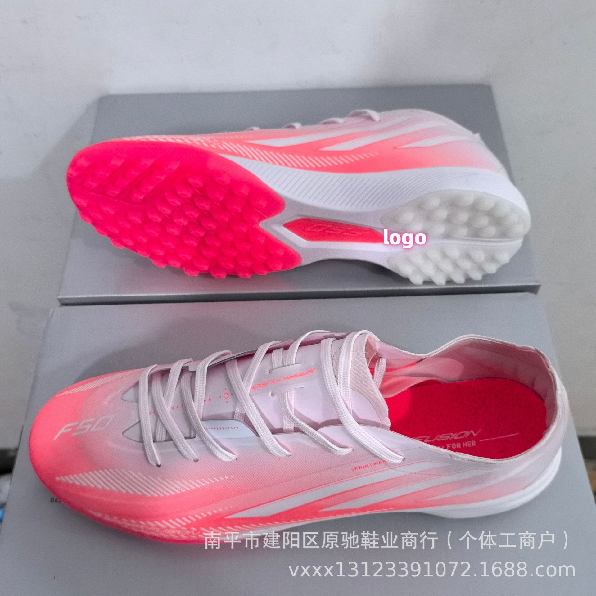 Factory Direct Sales Cross-Border F50 Hyperfast Tf Low-Top Soccer Shoes with Laces for Training and Competition, Suitable for Both Men and Women