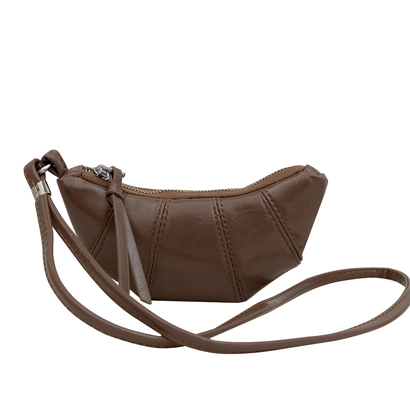 Bolso de nicho coreano de diseño femenino de estilo extranjero nuevo estilo de moda mini bolso de corno para salir lindo cuello bolso de mochila de moda