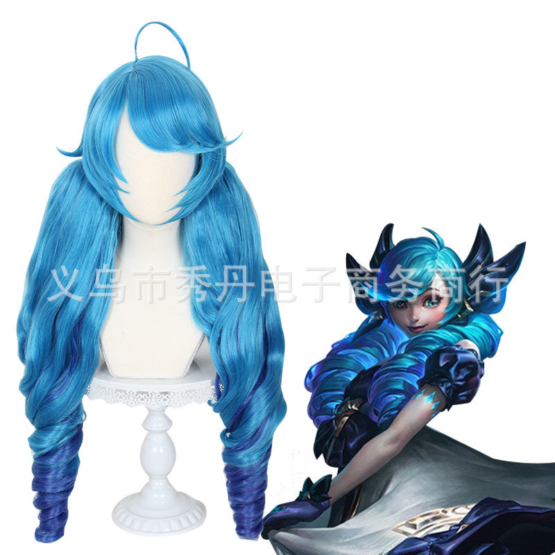 Xiudan LOL Hero League Lingluo Doll Gwen cos Wig Four Tiger Clips Curly Hair Styling 119W Xiudan LOL Hero League Lingluo Doll Gwen cos Wig Four Tiger Clips Curly Hair Styling 119W