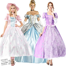 欧洲宫廷服 紫色索菲亚茜茜公主万圣节白雪公主裙灰姑娘cosplay