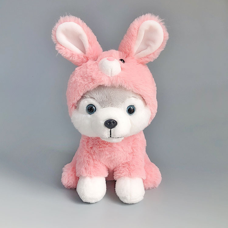 Muñeco de Peluche de Husky de Comercio Exterior con Temática de Dibujos Animados, Lindo Erha, Regalo Calmante para Niños, Cachorro, Dinosaurio, Transfronterizo, Gran Venta