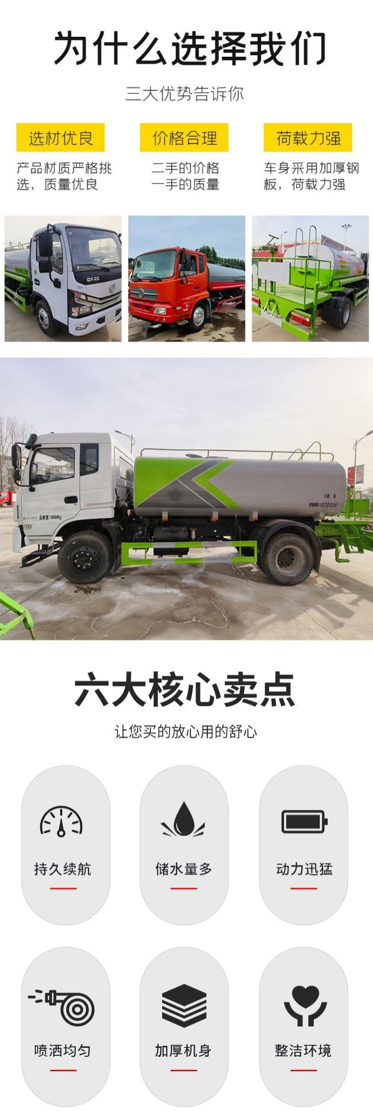 Chengli 15-Cubic-Meter Sprinkler Truck, Dongfeng D9 Greenery Spraying Truck, Road Washing and Maintenance, Dust Reduction on Construction Sites