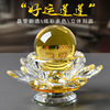 crystal Lotus Candlestick Dribbling Turn mobile phone glasses Jewellery counter originality ornament Home Furnishing Chinese style make offerings to Buddha