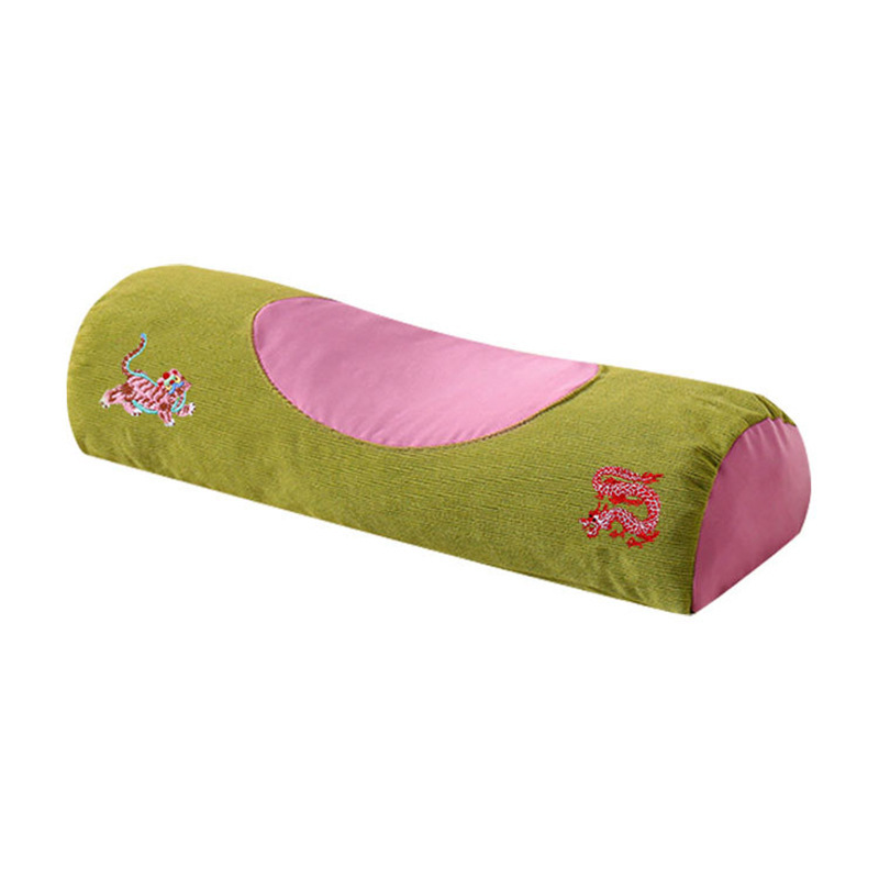 Almohada Cervical de Trigo Sarraceno y Artemisa de Algodón y Cáñamo, Asistencia al Sueño, para Cuello