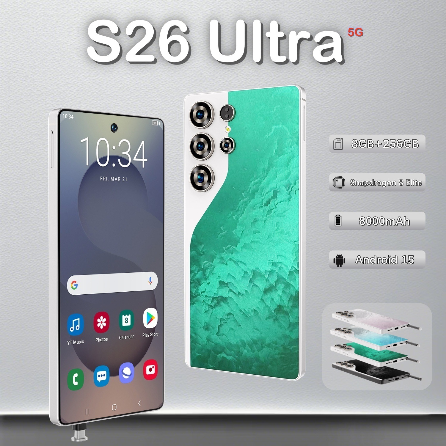 Cugo Cross-Border Smartphone S26 Ultra 4g Network All-In-One Machine 7.3inch Large Screen Android 8.13+16