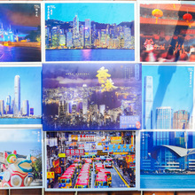 香港风景明信片旅游纪念繁体字介绍盒装15张创意礼品礼物文艺卡片