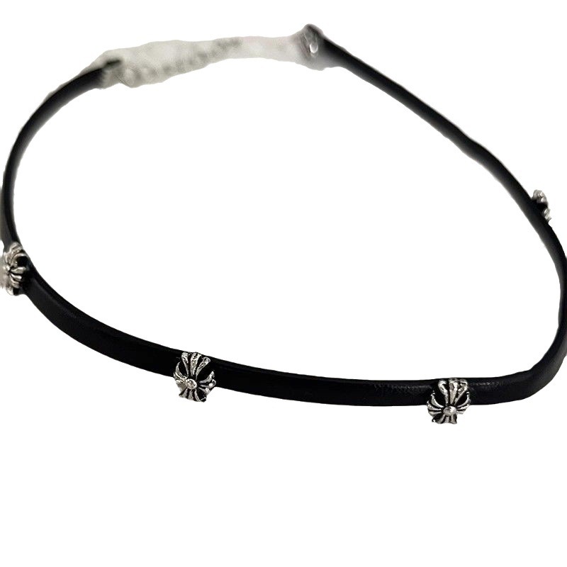 Casual punk cuero negro cruce collar choker nicho diseño dulce cool collar para mujeres minimalistas cool