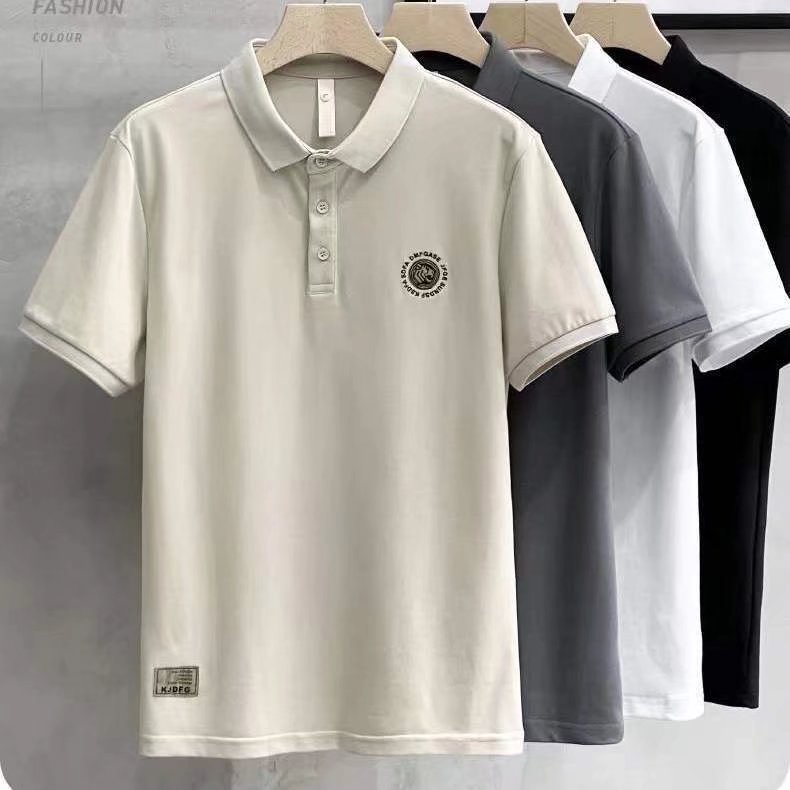 Herr polo tröja med broderad liten logotyp sommar_voghion.com