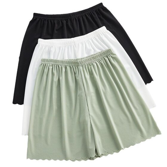 Ice Silk safety pants for women, summer new thin plus size breathable insurance leggings, loose one-piece delivery