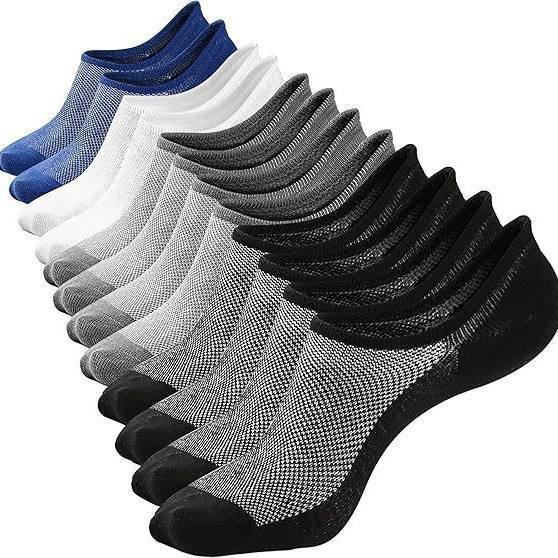 Summer Thin Cotton No-Show Socks, Casual Shoes, Sneakers, Low-Cut Invisible Socks for Men