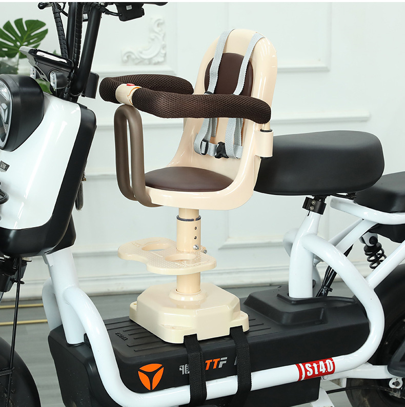 Electric car Children's seat front motorcycle baby front seat battery car scooter baby shock absorber seat