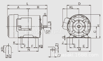 日本FUJI电机MLHDF8065M 0.2KW 4P 200议价