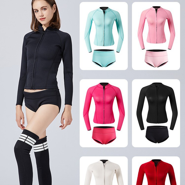 New fashion 2mm diving suit split South Korea jellyfish suit snorkeling free deep diving wet suit long sun protection surfing suit