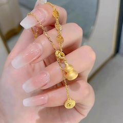 超特別な人気のヒョウタンのネックレスの女性の独特な設計の新型の福禄福の字の鎖のチェーンの一体のチェーン
