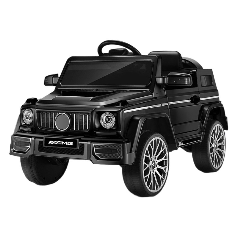 2024 coche eléctrico para niños coche de cuatro ruedas coche de juguete de control remoto puede sentarse niños bebé con columpio cochecito de bebé