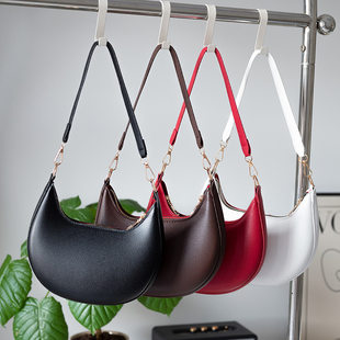 Underarm bag, moon-shaped lamp, one-shoulder bag, french style
