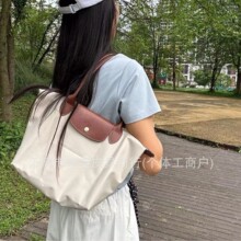 龙骧包70托特包饺子包周年跨境版单肩尼龙包电脑包妈咪包轻法国